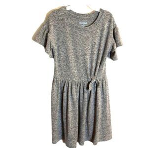 Cat & Jack Dress Marled Knit Dropped Waist Bow Short-Sleeved sz 6X‎